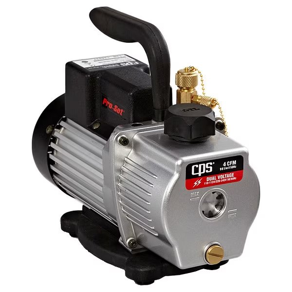 Vacuum Pump, 4cfm, 1/3hp, Pro-Set, Mfr#: VP4S