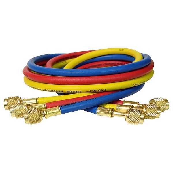 Charge Hose, 1/4" SAE Female, 60" L, Pro-Set, Mfr#: HP5