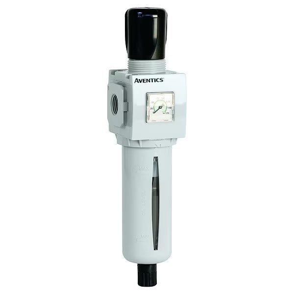 Filter Regulator, PC Bowl, 1/2 in, 1.24 lb, Numatics, Mfr#: 8652APBP4FA00HN