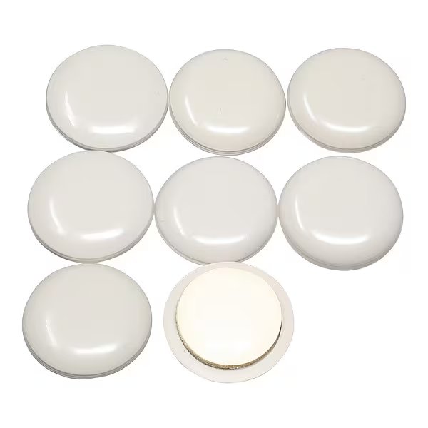 Furniture Glides, Self-Stick, Round, 1", PK8, Master Caster, Mfr#: 87002