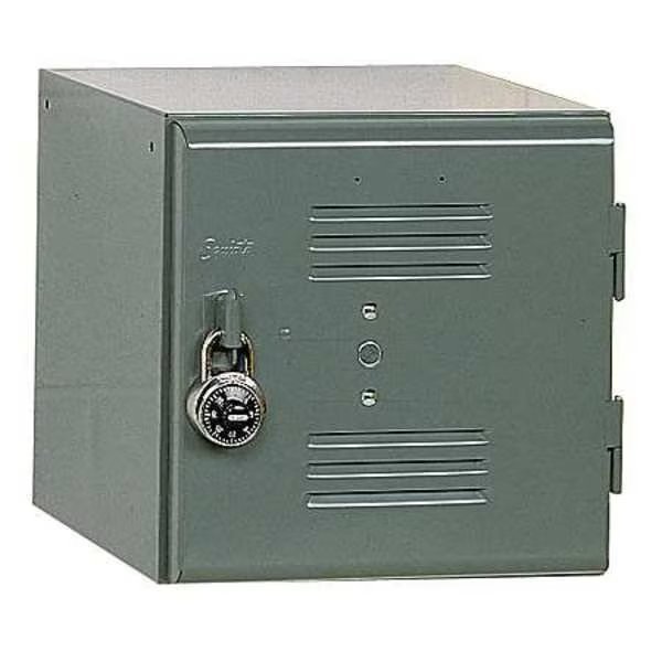 Box Locker, 12 in W, 12 in D, 12 in H, (1) Tier, (1) Wide, Office Gray, Equipto, Mfr#: 121212 GRAY