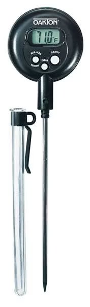 5" Stem Digital Pocket Thermometer, 14 Degrees to 392 Degrees F, Oakton, Mfr#: WD-90003-00
