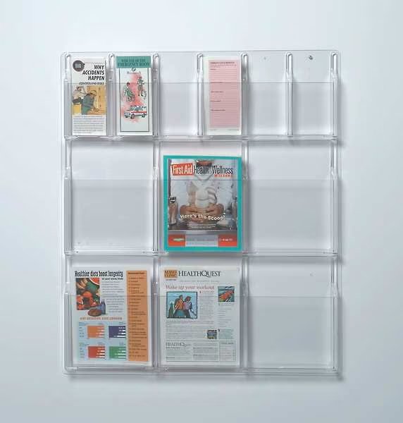 Literature Organizer, 6 Pamphlet, Safco, Mfr#: 5606CL