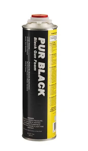 Spray Foam Sealant Kit, 32 oz, Black, Todol, Mfr#: BF01