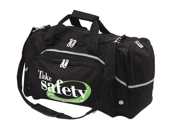 Duffel Bag, Safety Everywhere, Black, Quality Resource Group, Mfr#: 1106/B