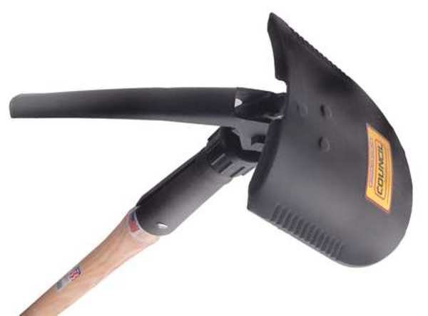 Shovel/Pick Combination Tool, Steel Blade, 42 in L Gray Wood Handle, Council Tool, Mfr#: CT42-FSS
