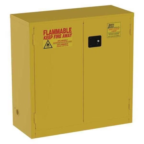 Cabinet, 2-Dr, 30 gal, Flammable, 18x44x43, Jamco, Mfr#: BM30YP