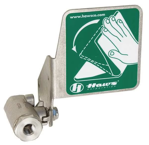 Stay Open Ball Valve with Push Flag, SS, Haws, Mfr#: SP228