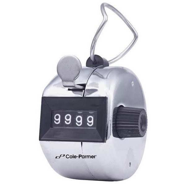 Hand Tally Counter, 4 Digit, Control Co, Mfr#: 3125