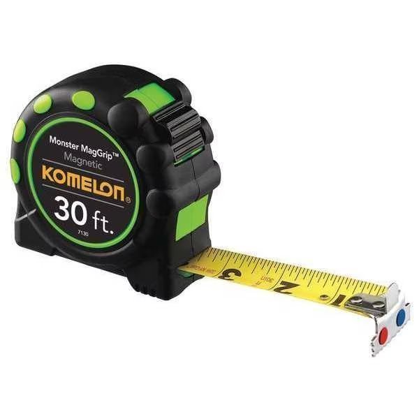 30 ft Tape Measure, 1 in Blade, Komelon, Mfr#: 7130