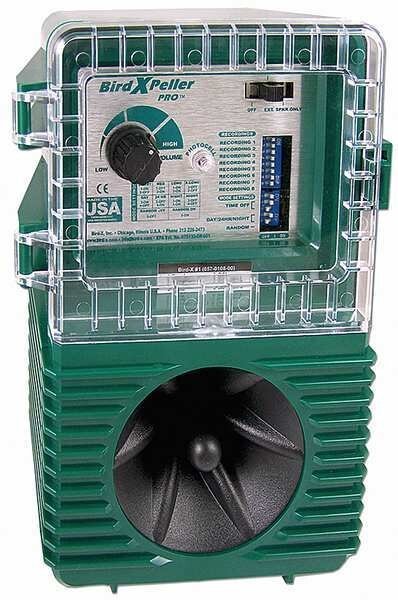 Electronic Bird Repeller, Bird-X, Mfr#: BXP-PRO1-220