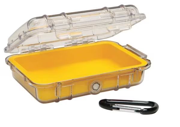 Micro Case, Yellow, 6.82 x 4.75 x 2.12 In, Pelican, Mfr#: 1020-027-100