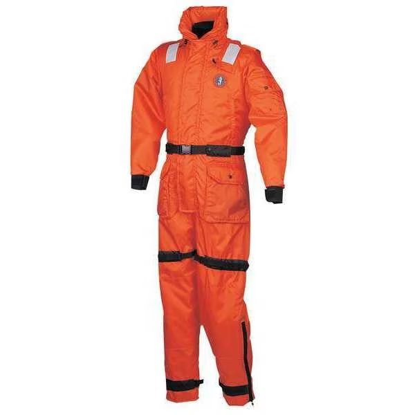 Work Suit, Neoprene, Orange, XL, Mustang Survival, Mfr#: MS2175-2-XL-206