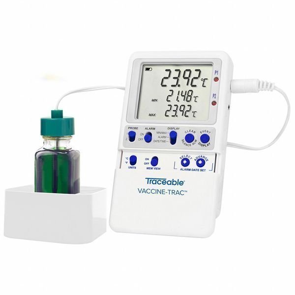 Temp Data Logger, 0.75" D, 4.25" H, 2.75" W, Traceable, Mfr#: 6439