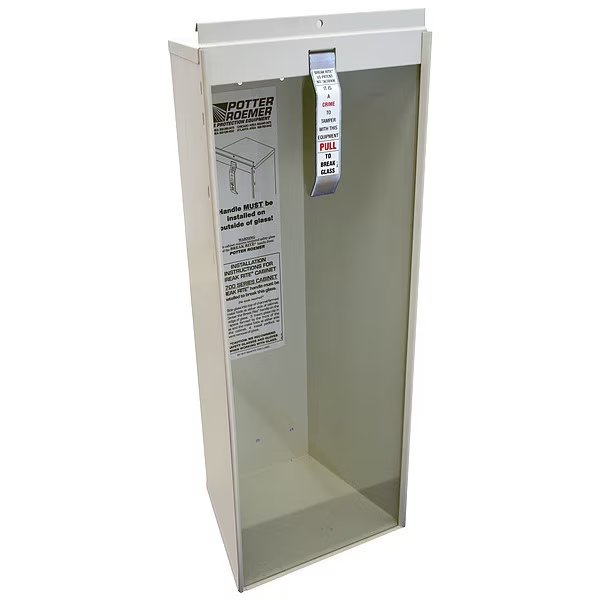 Fire Extinguisher Cabinet, Surface Mount, 24 in Height, 10 lb, Econ, Mfr#: 9752-IC