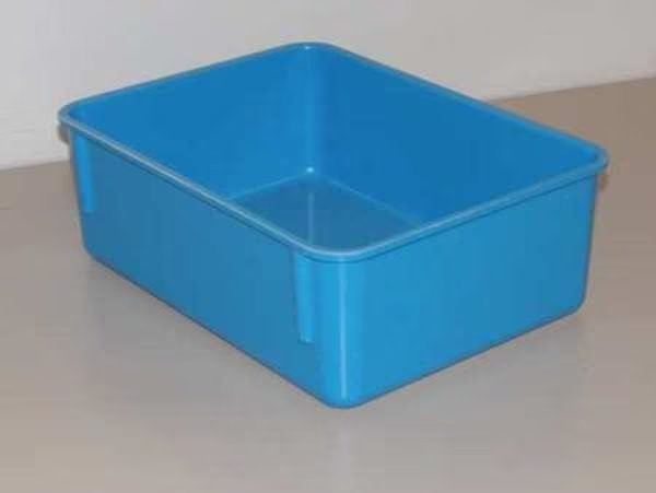Nesting Container, Blue, Fiberglass Reinforced Composite, 11 3/4 in L, 8 3/4 in W, 4 1/8 in H, Molded Fiberglass, Mfr#: 9201085268