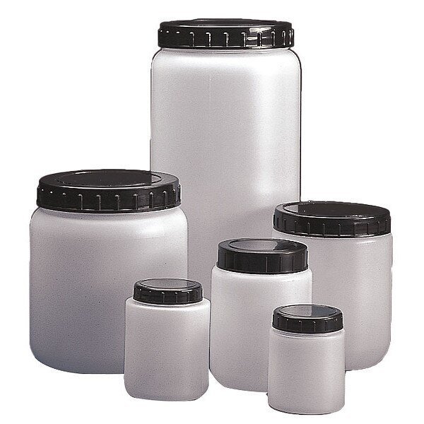 HDPE CYLNDRCL JAR W/CAP 250ML, PK10, Dynalon, Mfr#: 226415-0250