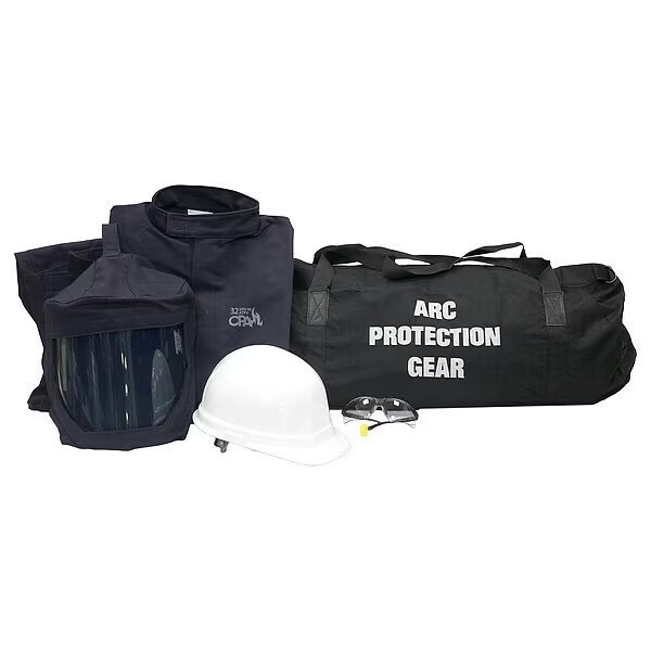 Arc Flash Jacket and Pant Kit, Navy, XL, Chicago Protective Apparel, Mfr#: AG32-JP-XL-NG