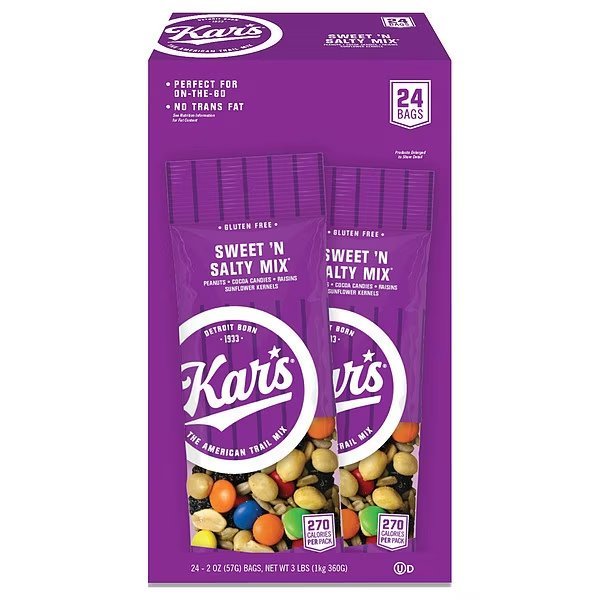 Sweet N Salty Mix Nuts, 24 PK, Kars, Mfr#: AVT-SN08387