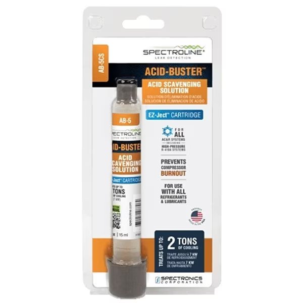Acid Scavenger Treatment, Liquid, 0.5 oz., Spectroline, Mfr#: AB-5CS