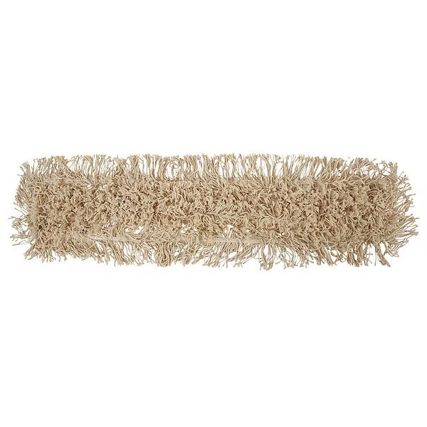 36 in L Cut-End Dust Mop, White, Cotton, Unisan, Mfr#: 1336