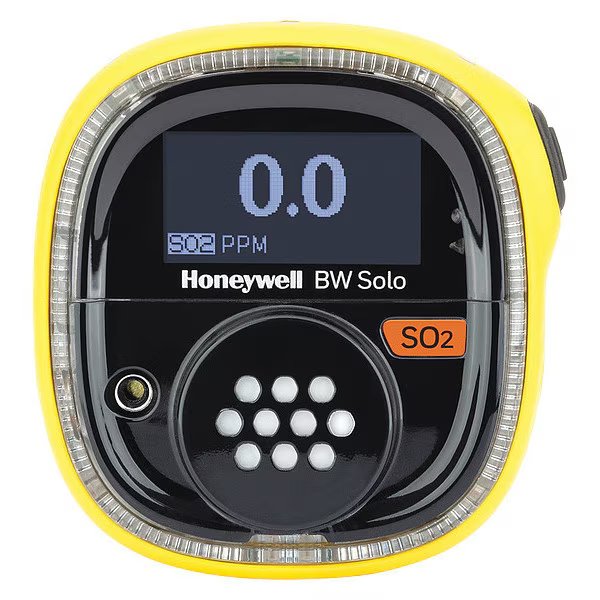 Single Gas Detector, Black/Yellow, 2-5/8"H, Honeywell, Mfr#: BWS1-S-Y