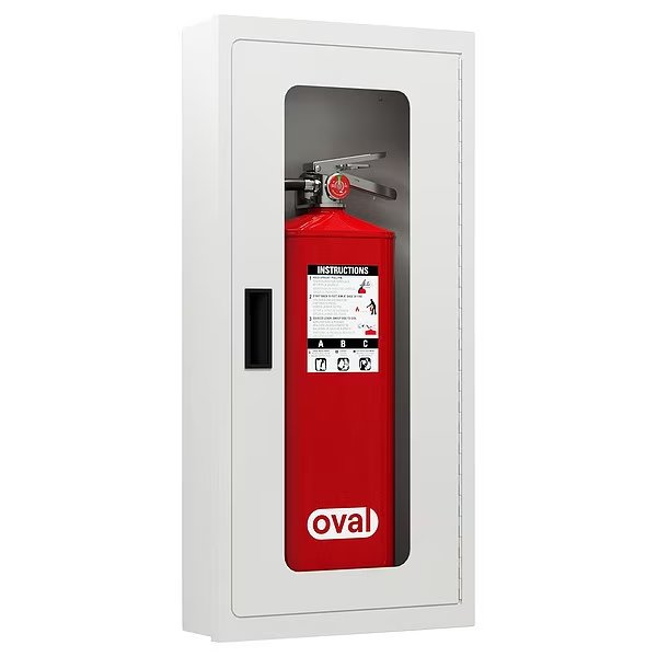 Fire Extinguisher Cabinet, 29.125" O.H, Oval, Mfr#: CSST-010100
