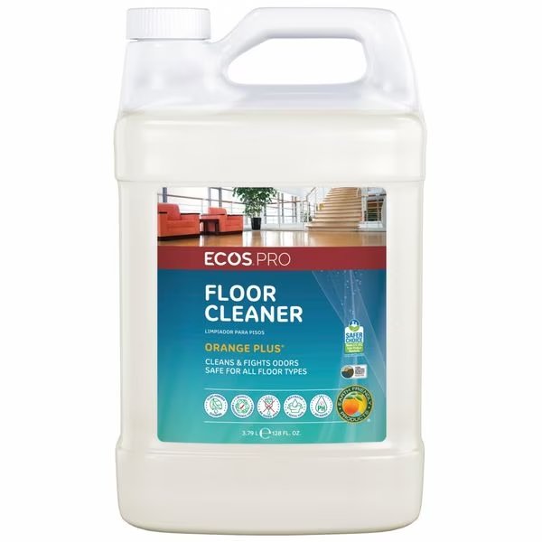 Floor Cleaner, Orange, Liquid, PK4, Ecos Pro, Mfr#: PL9295/04