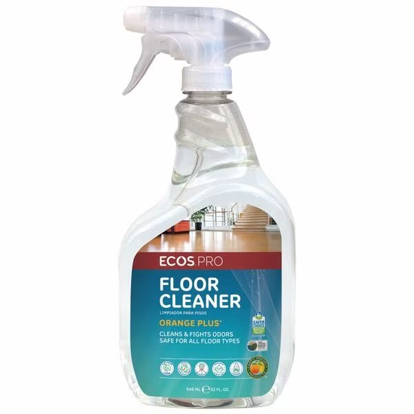 Floor Cleaner, Orange, Liquid, PK6, Ecos Pro, Mfr#: PL9295/06