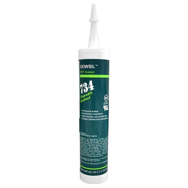 Flowable Sealant, 10.1 oz, Cartridge, Clear, Silicone Elastomer Base, Dow, Mfr#: 99179310