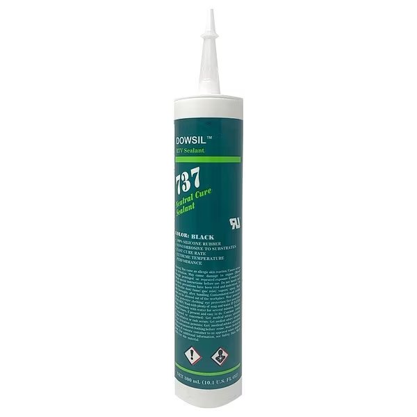 Neutral Care Sealant, 10.1 oz, Cartridge, Black, Silicone Elastomer Base, Dow, Mfr#: 99180484