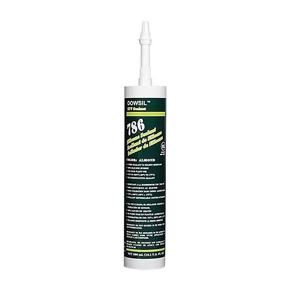 Sealant, 10.1 oz, Cartridge, Gray, Silicone Elastomer Base, Dow, Mfr#: 99179321