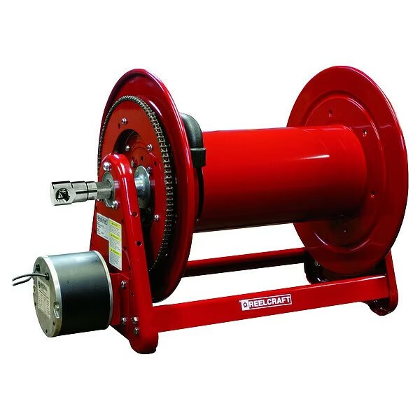 Motor Driven Hose Reel, 1/3 hp, 12 VDC, Reelcraft, Mfr#: EH37118 L12D