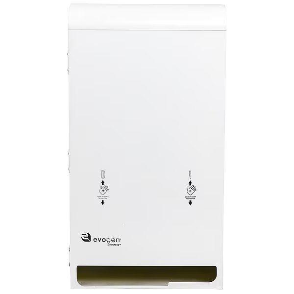 Sanitary Napkin/Tampon Dispenser, White, Evogen, Mfr#: EVNT3-W