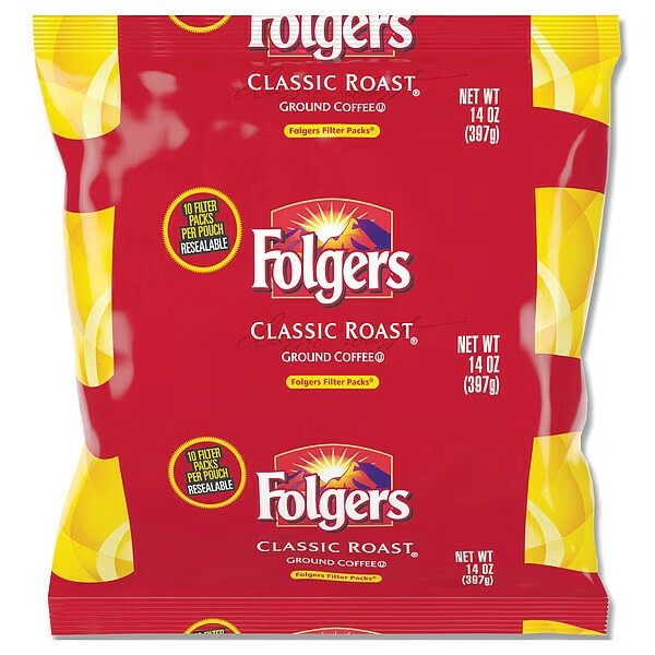 Coffee, Classic Roast, 1.4 oz., Packet, PK40, Folgers, Mfr#: 2550010117