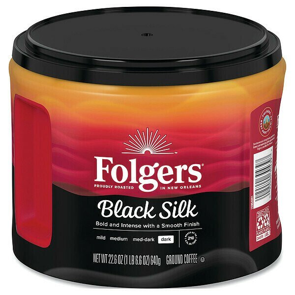 Coffee, Black Silk, 24.2 oz., Folgers, Mfr#: 2.55002054E9