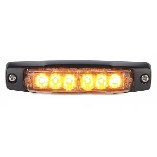 Warning Light, LED, Amber, PC, 0.7A, Federal Signal, Mfr#: MPSC-A