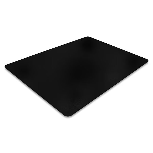 Black PVC Chair Mat, Floortex, Mfr#: 123047HEBV
