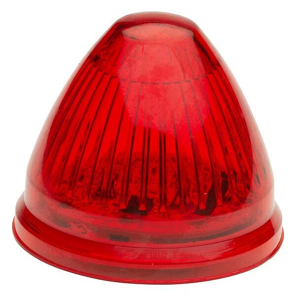 Marker Lamp, LED, Beehive, 2 In, 9 Diode, Red, Grote, Mfr#: G3092