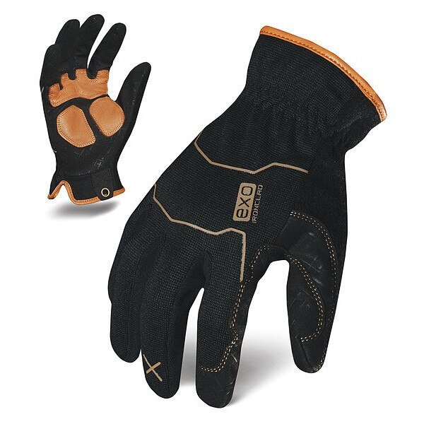 Mechanics Gloves, 2XL, Black/Green, Spandex, Ironclad Performance Wear, Mfr#: EXO-MULR-06-XXL