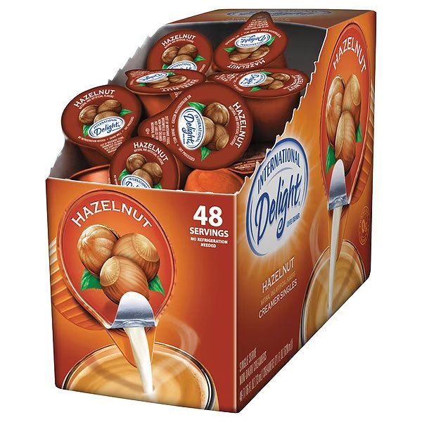 Creamer, Hazelnut, PK48, International Delight, Mfr#: 02283