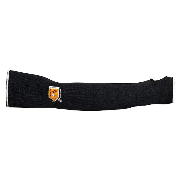 Cut-Resistant Sleeves: ANSI/ISEA Cut Level A4, Thumbhole, 18 in Length, Black, S, Superior Glove, Mfr#: KBKB1T18TS