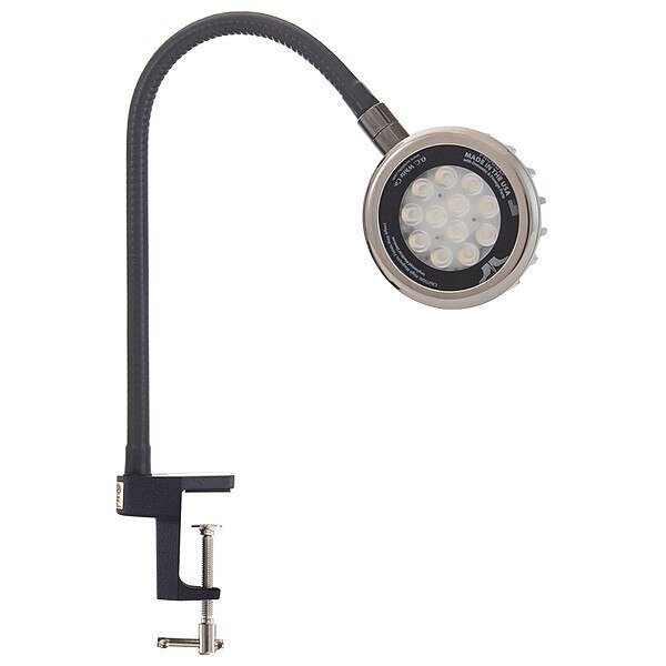 Spot Light, Gooseneck, 18 W, Black, O.C. White Co, Mfr#: LED-CD18-30-120V