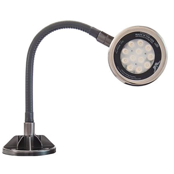 Spot Light, Gooseneck, 18 W, Black, O.C. White Co, Mfr#: LED-MG12-30-120V