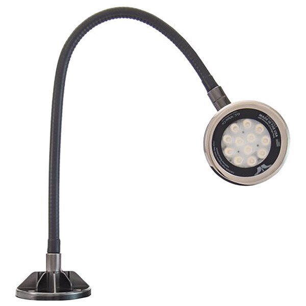Spot Light, Gooseneck, 18 W, Black, O.C. White Co, Mfr#: LED-MG22-30-120V