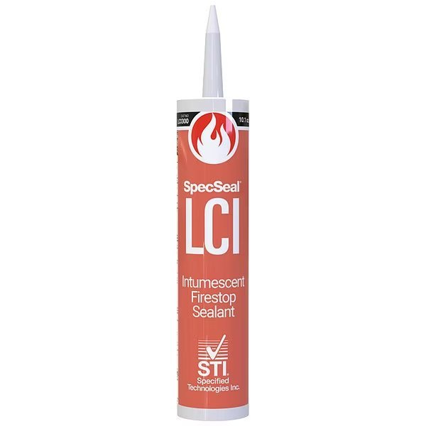 Fire Barrier Sealant, Caulk, Up to 4 hour Fire Rating, Intumescent, Watertight, 10.1 oz, Red, Sti, Mfr#: LCI300