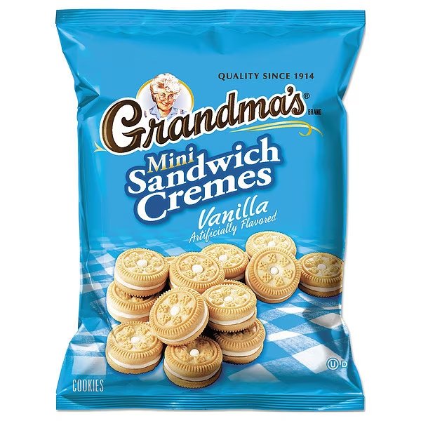 3.71oz Grandmas® Cookies, Vanilla, 24 PK, Grandmas, Mfr#: 28400450959