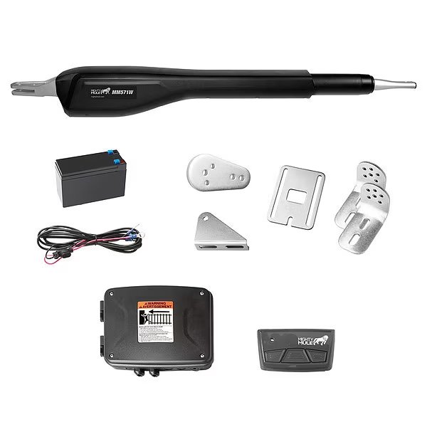 Swing Gate Kit, Battery, 850lb MAX, Mighty Mule, Mfr#: MM571W