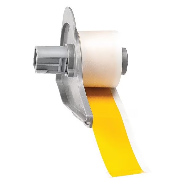 Label, 1 in W, Outdoor, Yellow, Brady, Mfr#: M7C-1000-595-YL