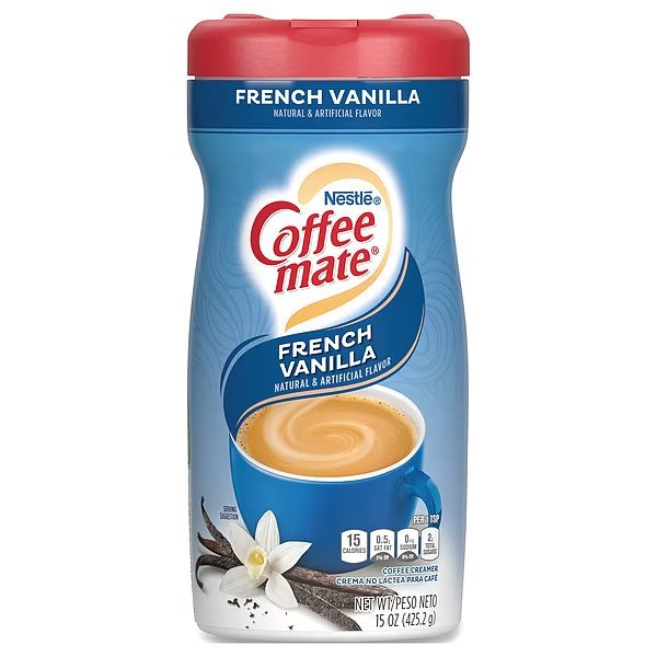 French Vanilla Creamer Powder, 15 oz., Coffee Mate, Mfr#: 000500000357758